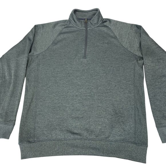 Under armour Storm1 Sweatshirt Mens Large Gray Coldgear Logo Quarter Zip - Picture 13 of 16